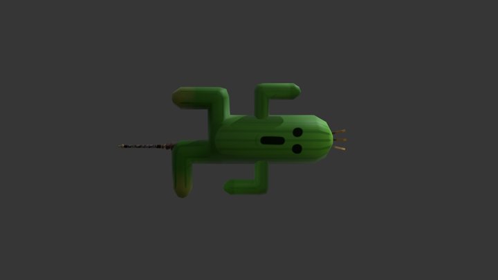 Cactus Sword 3D Model