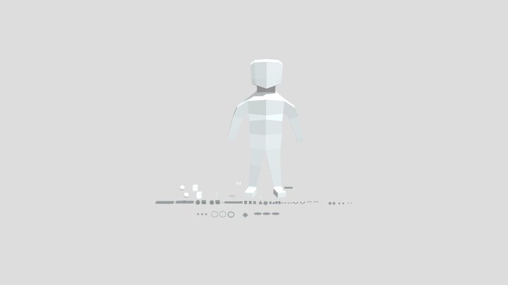 Rigged Low Poly Character 3D Model