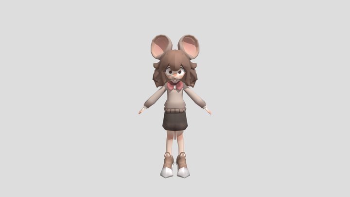 Mouse girl 3D Model