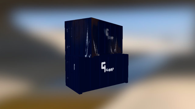Cargo Crates 3D Model