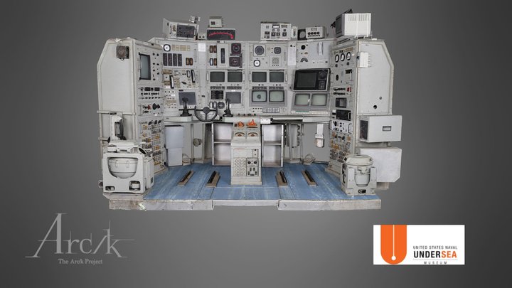 Submersible NR-1 Control Room Equipment 3D Model