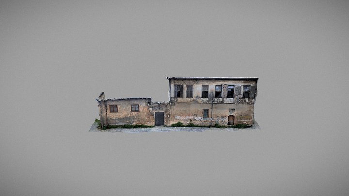 Stone Masonry Houses Facade - 4 3D Model