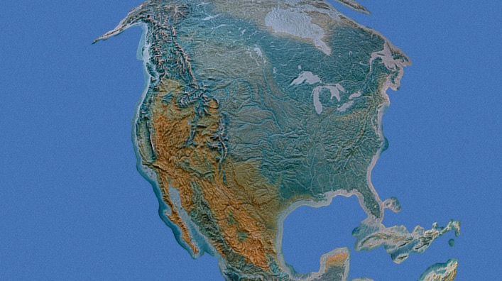 North America 3d Map Download Free 3d Model By Jerryfisher D55c139