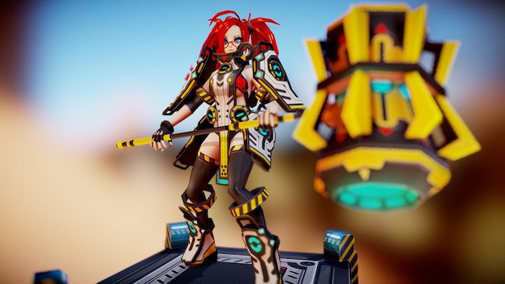 [Smashing the Battle] Mary Lucy 3D Model