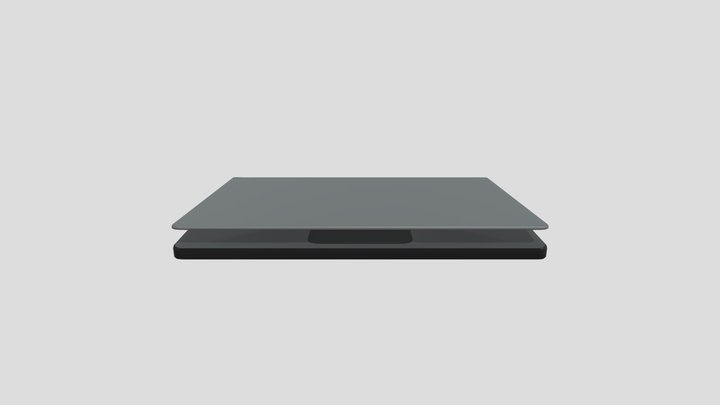 Stylised Chromebook Laptop Computer 3D Model