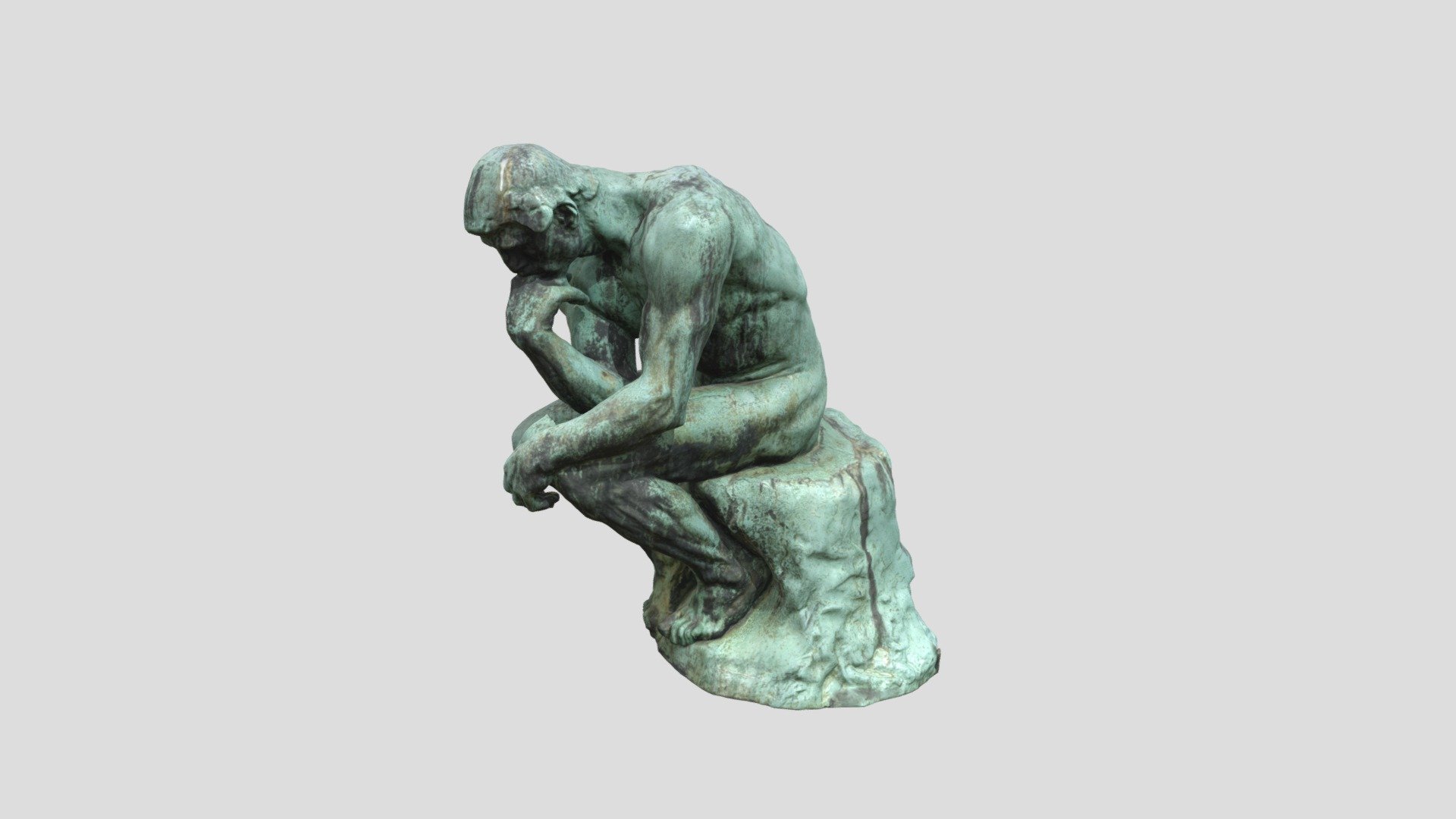 The-thinker-by-auguste-rodin - Download Free 3D model by ...