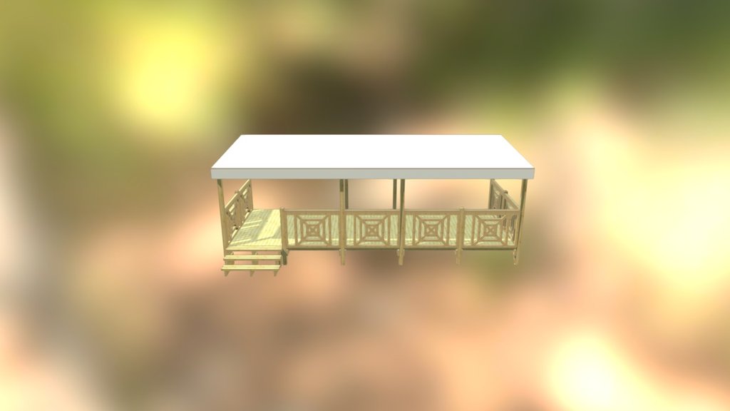 Terrasse couverte 7,50x3,00m