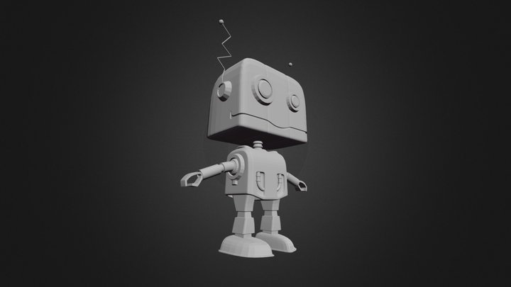 Simple Robot 3D Model