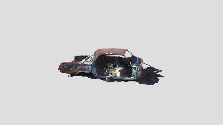 Car Forest - Abandoned 3D Model