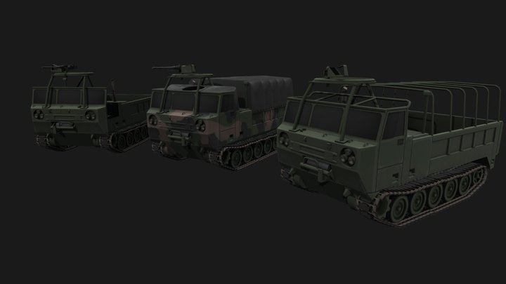 U.S. M548 Cargo Carrier by Papa_Chad 3D Model