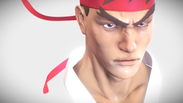 Ryu the Hado master 3D Model