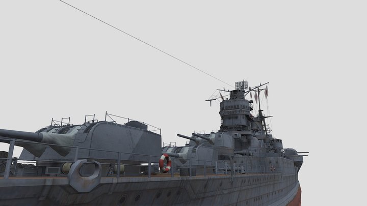 IJN Mogami 3D Model