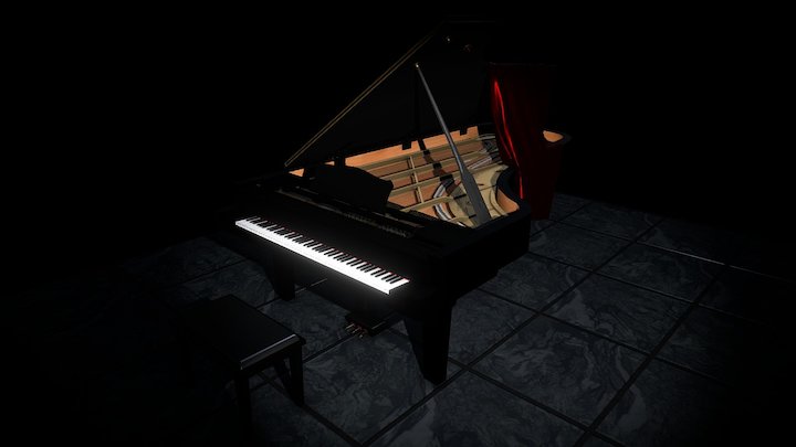 Grand Piano 3D Model