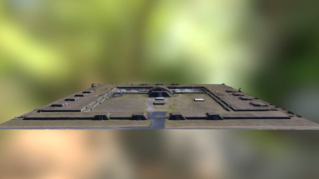 Ciudadela, Teotihuacan. 3D Model