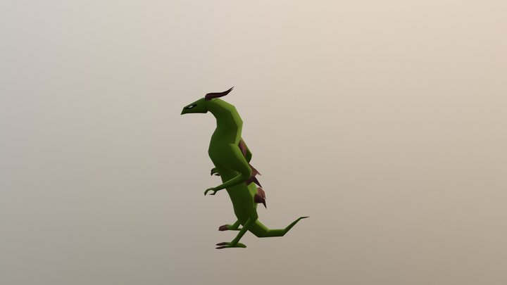Draak Animatie 3D Model