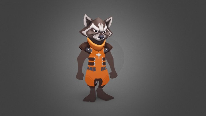 Rocket Raccoon 3D Model