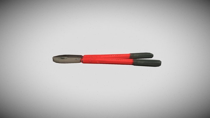 Low Poly Psx Bolt Cutters 3D Model