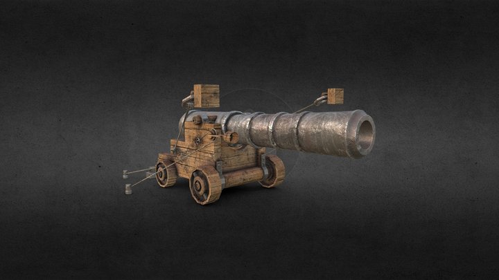 PirateShip Canon 3D Model