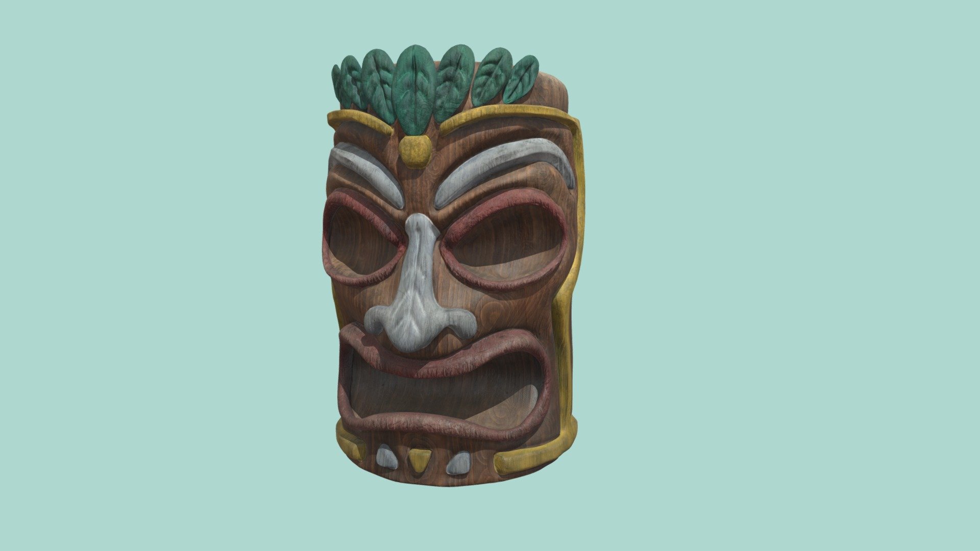 Tiki Mask - 3D model by Ferranmm3 [d565348] - Sketchfab