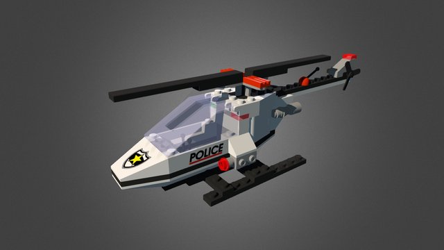 Lego Helikopter 3D Model