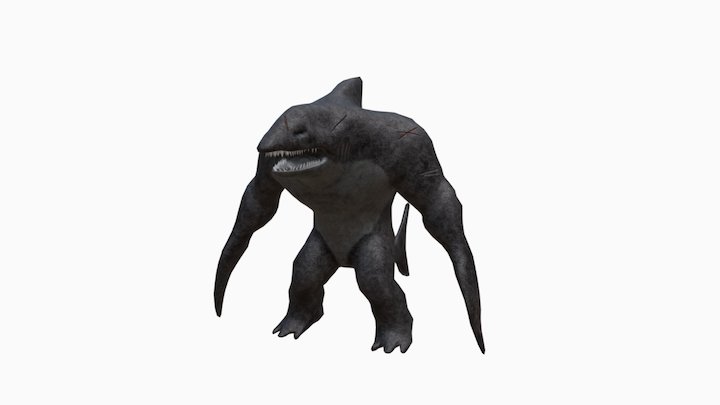 Shark Head 3D Model