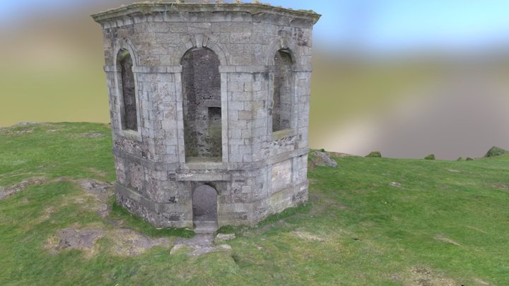 2. Castle Semple Temple + Hill - Optimised[260k] 3D Model