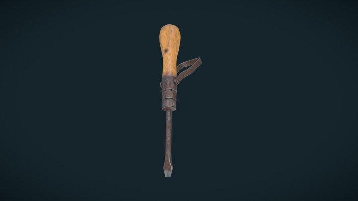 Antique VTG Weltrecord  Screwdriver 3D Model