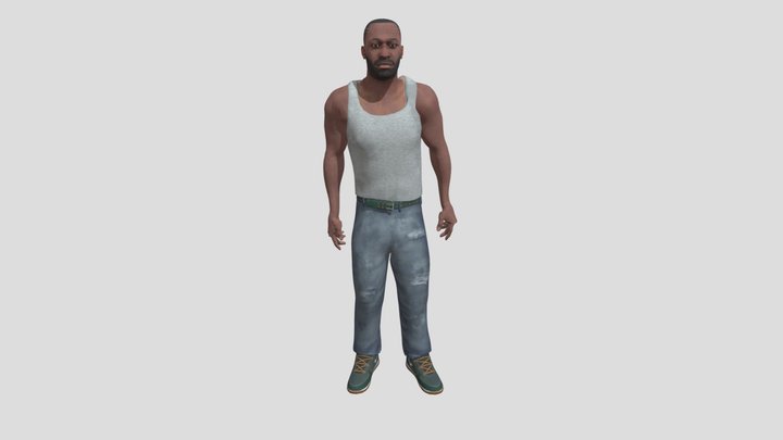 Indian Bikes Driving 3D Character Model 3D Model