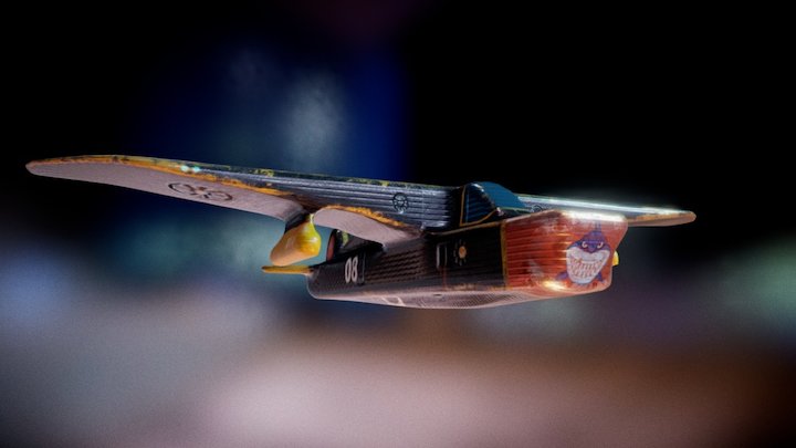 Toy Plane 3D Model
