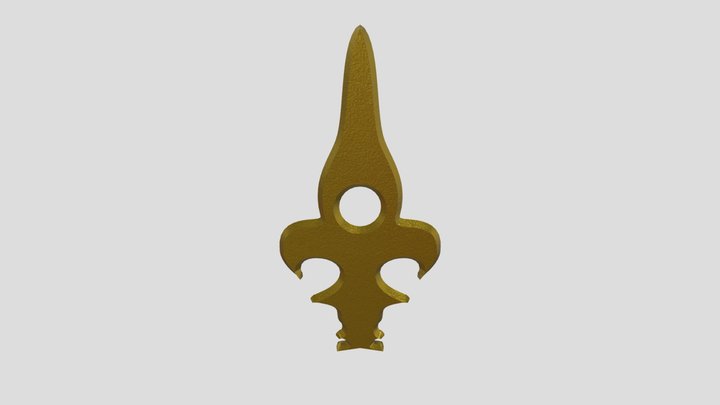 Fleur de Lys-like Ornament 3D Model