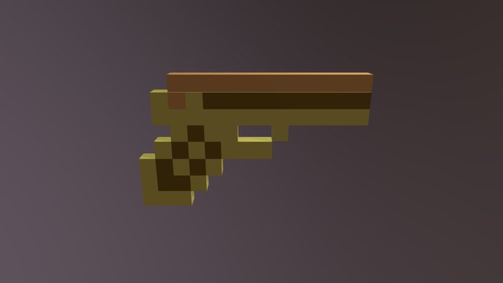 pistola de maincra 3D Model