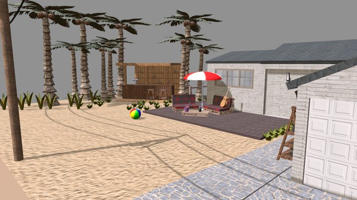 DAE Diorama - By the ocean 3D Model