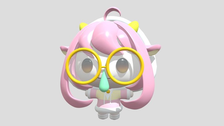 Bim Chibi VTuber Model 3D Model