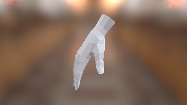 Hand-low-poly 3D Model