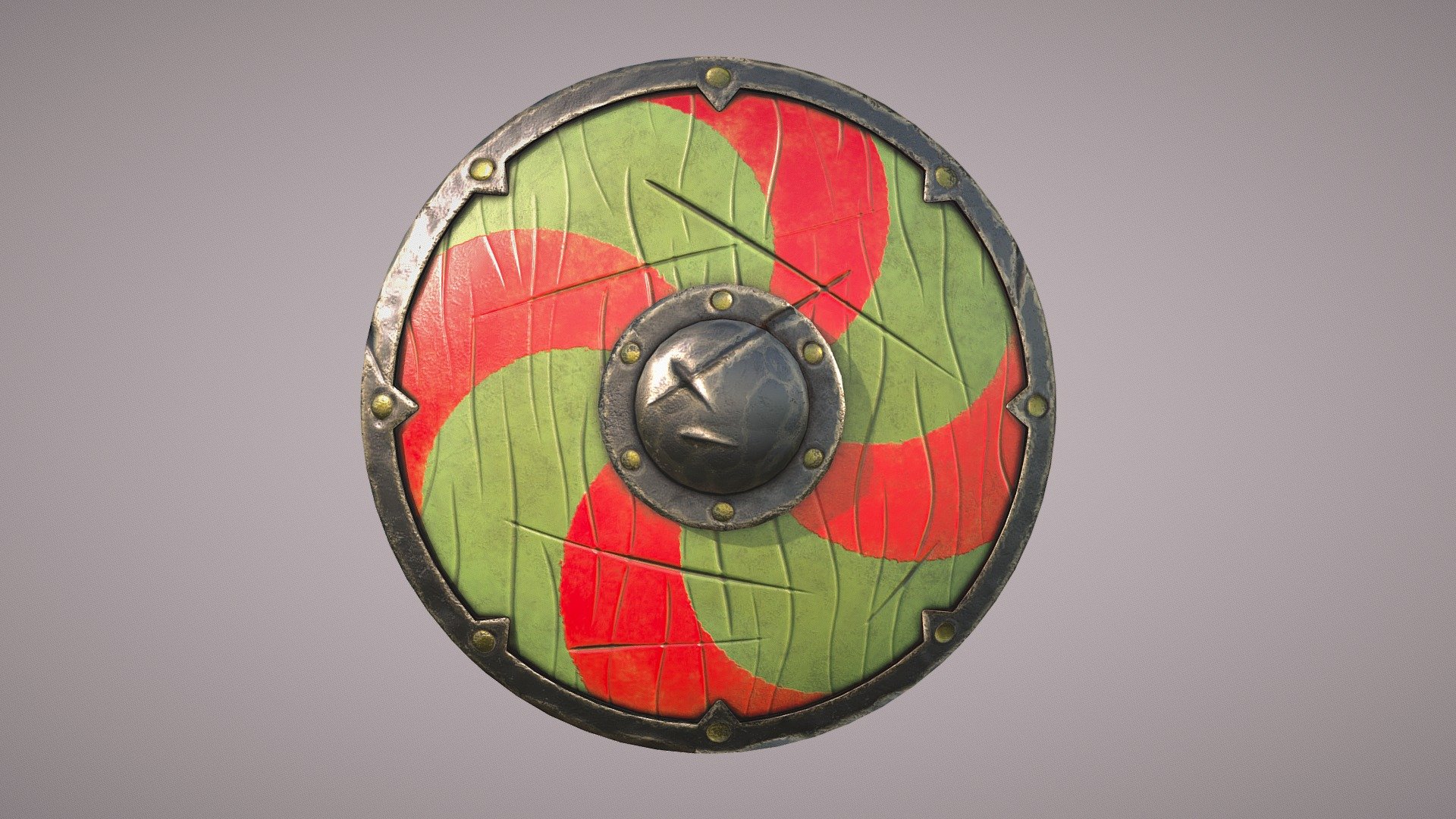 Wooden Painted Shield - Download Free 3D model by Vetech82 [d56e091 ...