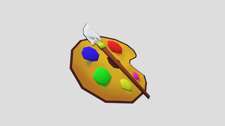 Finger Palette 3D Model