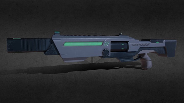 SCi-Fi Shotgun 3D Model