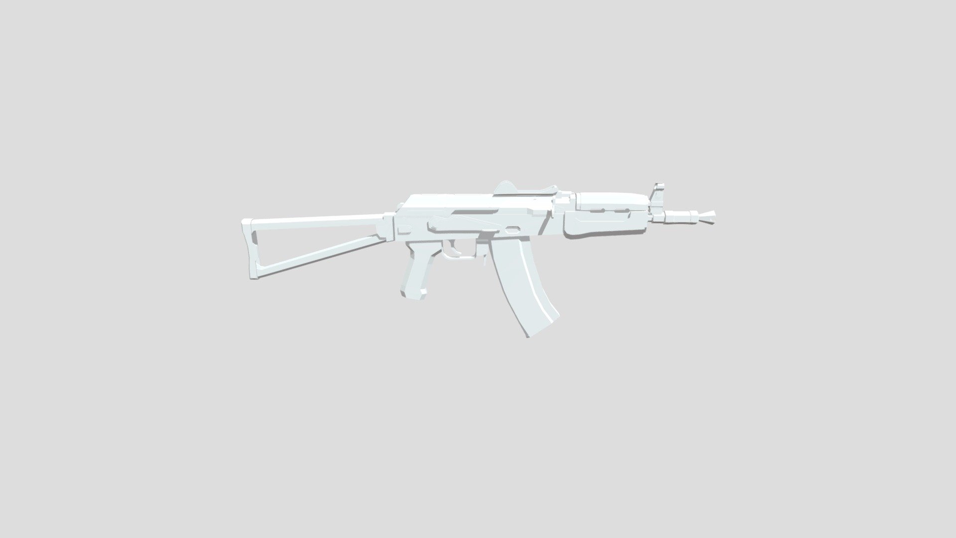 low poly ak-74