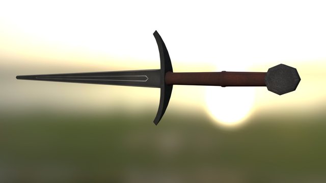 Bastard Sword 3D Model