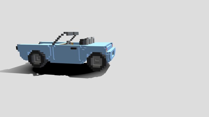 voxel car 3D Model