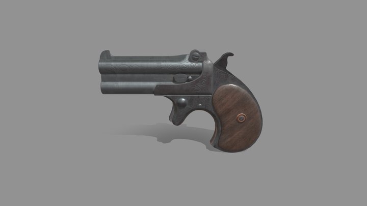 Remington Model 95 Double Derringer 3D Model