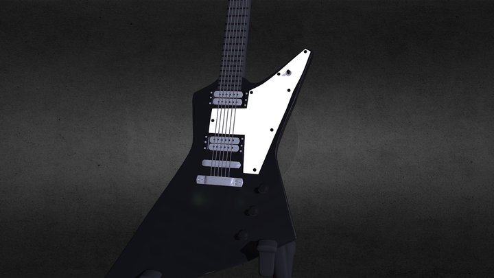 Gibson: Explorer Guitar 3D Model