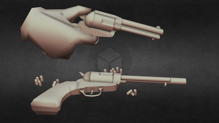1:1 m6 m6s pistola jogo de guerra mestre chefe arma 3d modelo