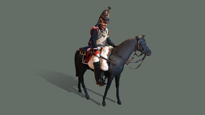 Sergeant Cuirassier of the Grand Army 3D Model
