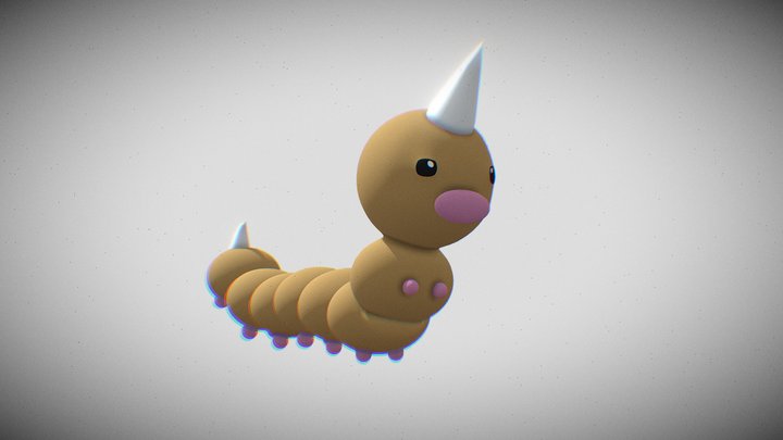 0013 Weedle 3D 3D Model