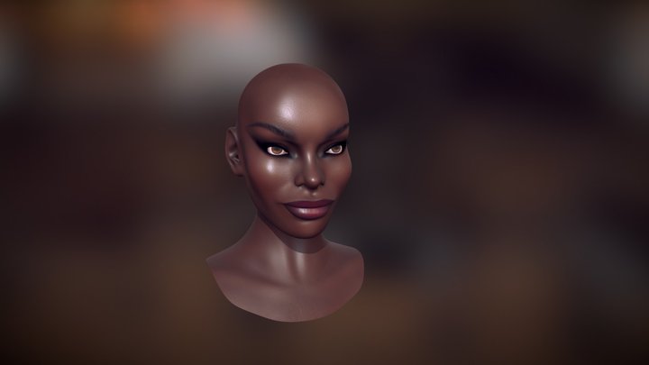 Female Head Sculpt #1 3D Model
