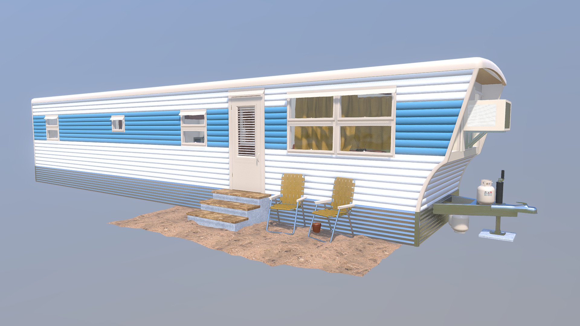 Modern Vacation Mobile Homes - 3D Model by damicelo