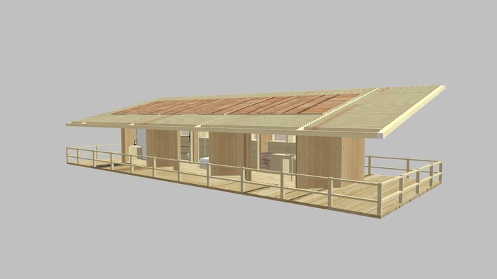 Timber house 3D Model