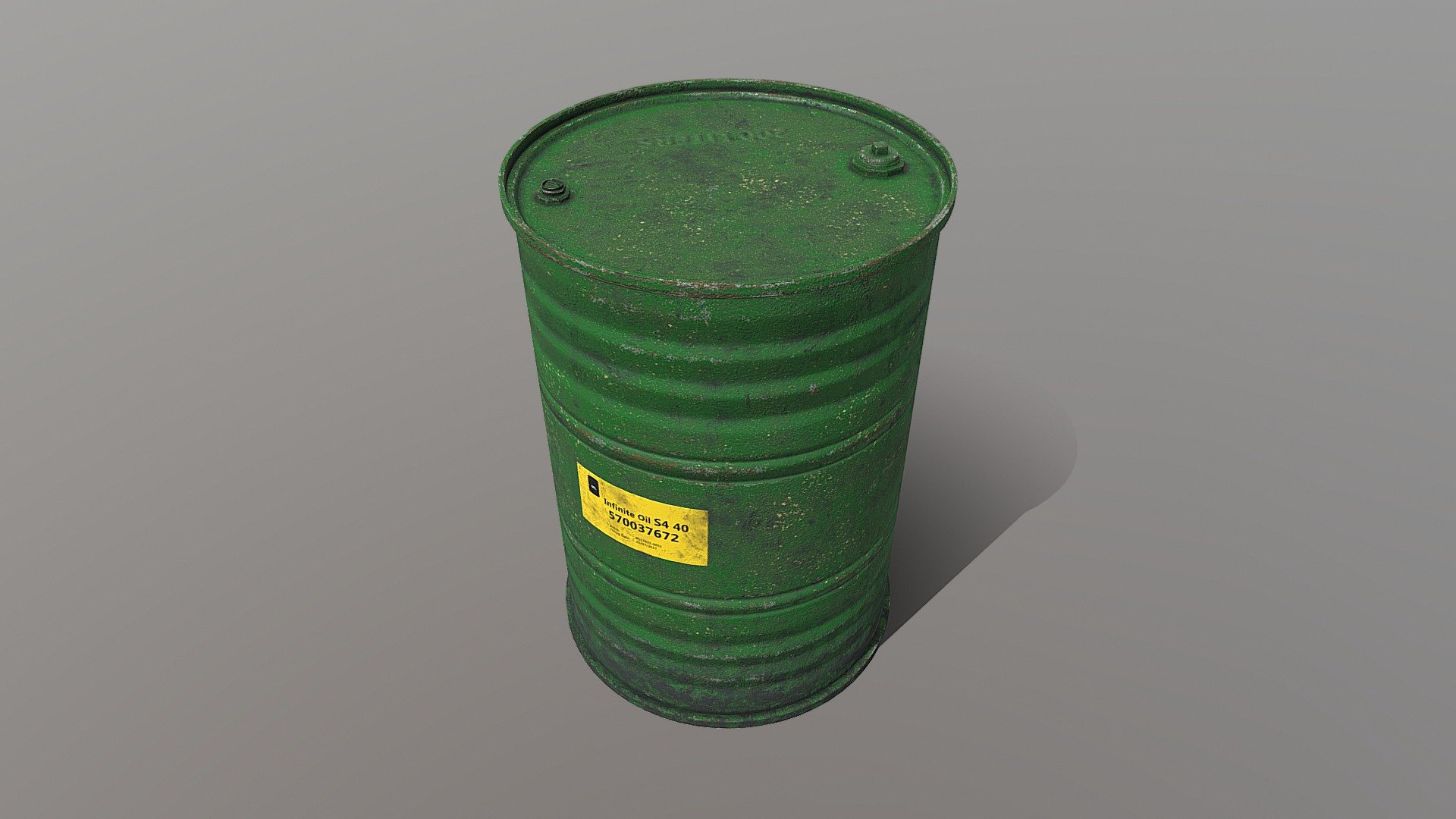 Low Poly Barrel 18