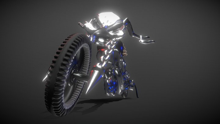 Motorbike(Ghost Rider) 3D Model